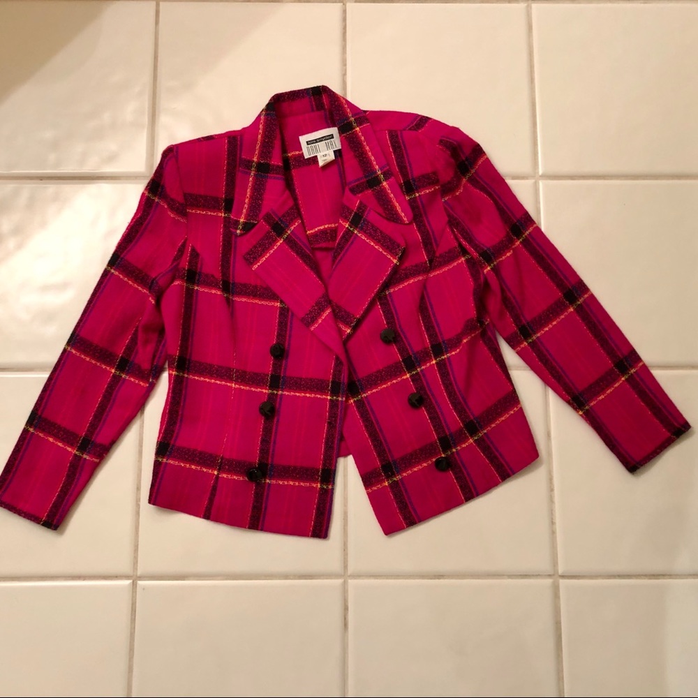 Lois Snyder Dani Max Plaid Blazer